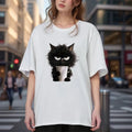 Funny Cat Print T-Shirt