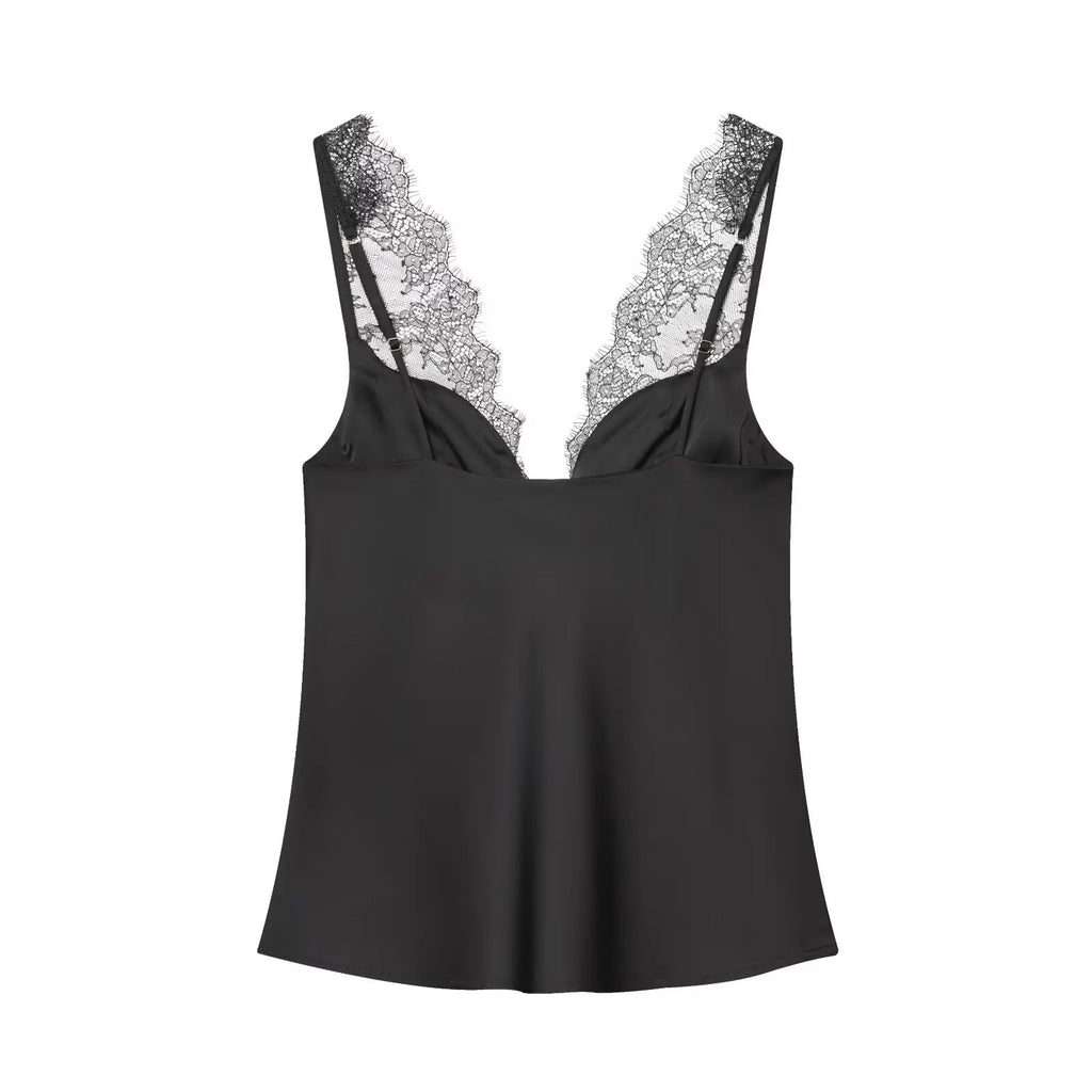 Lace Sling Sleeveless Top