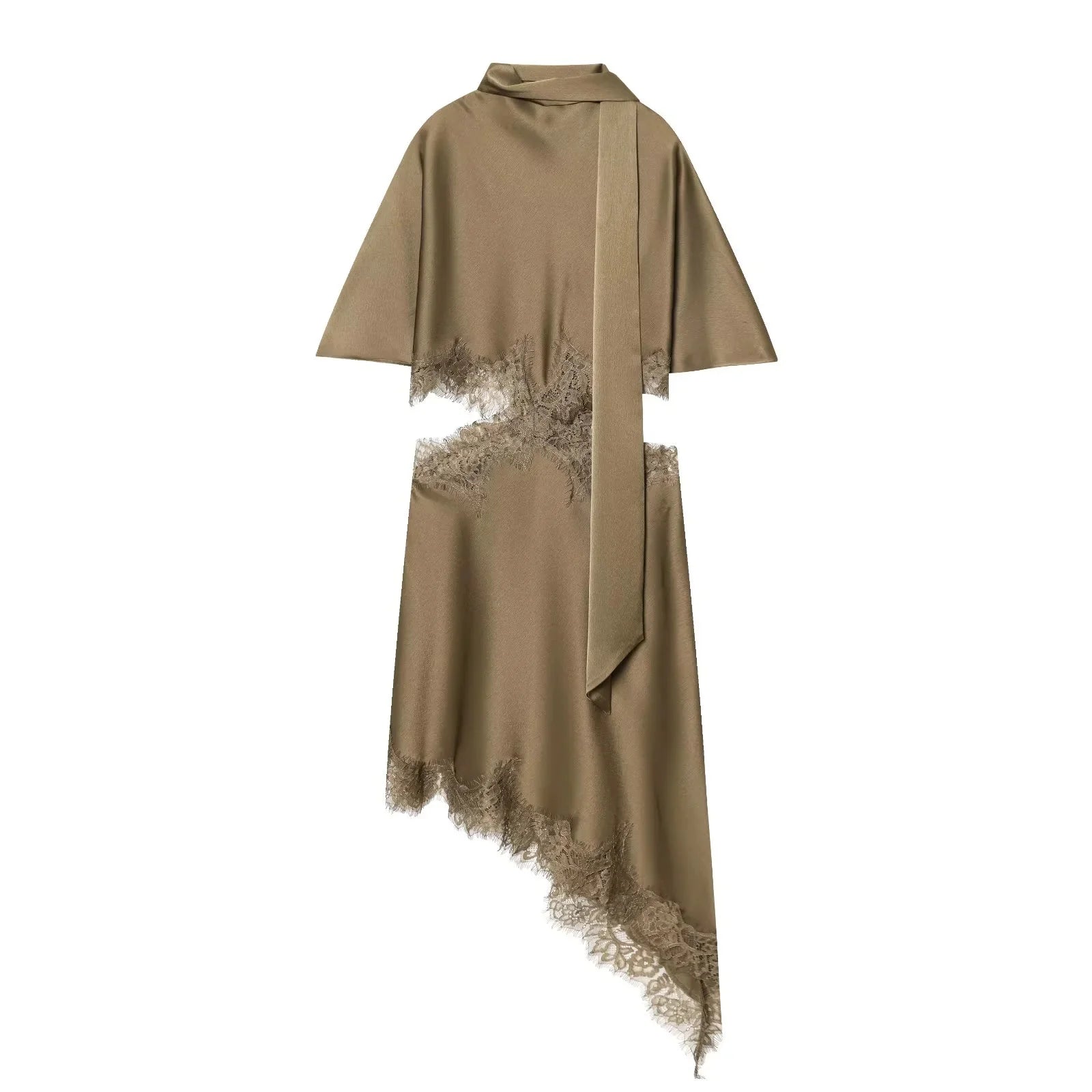 Elegant Asymmetrical Mini Dress