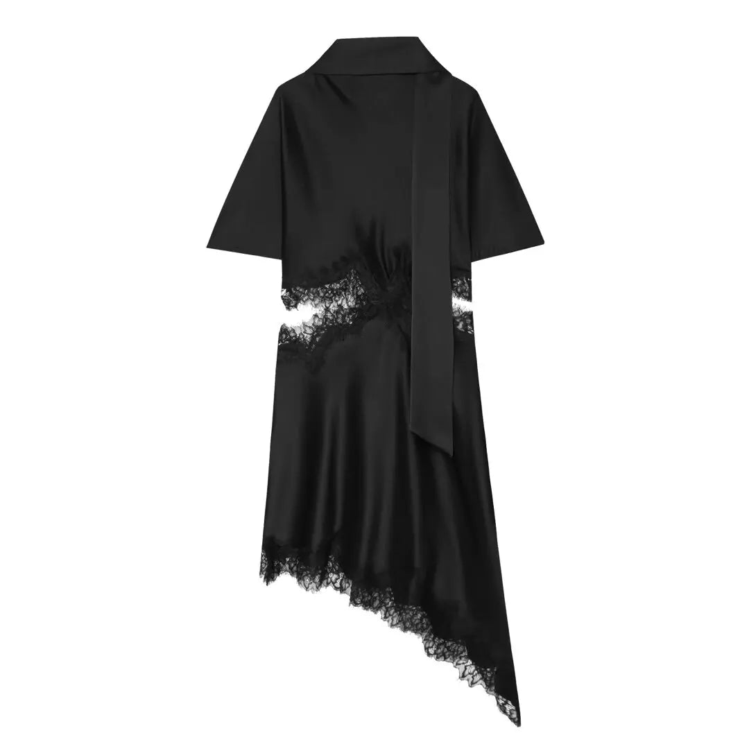 Elegant Asymmetrical Mini Dress