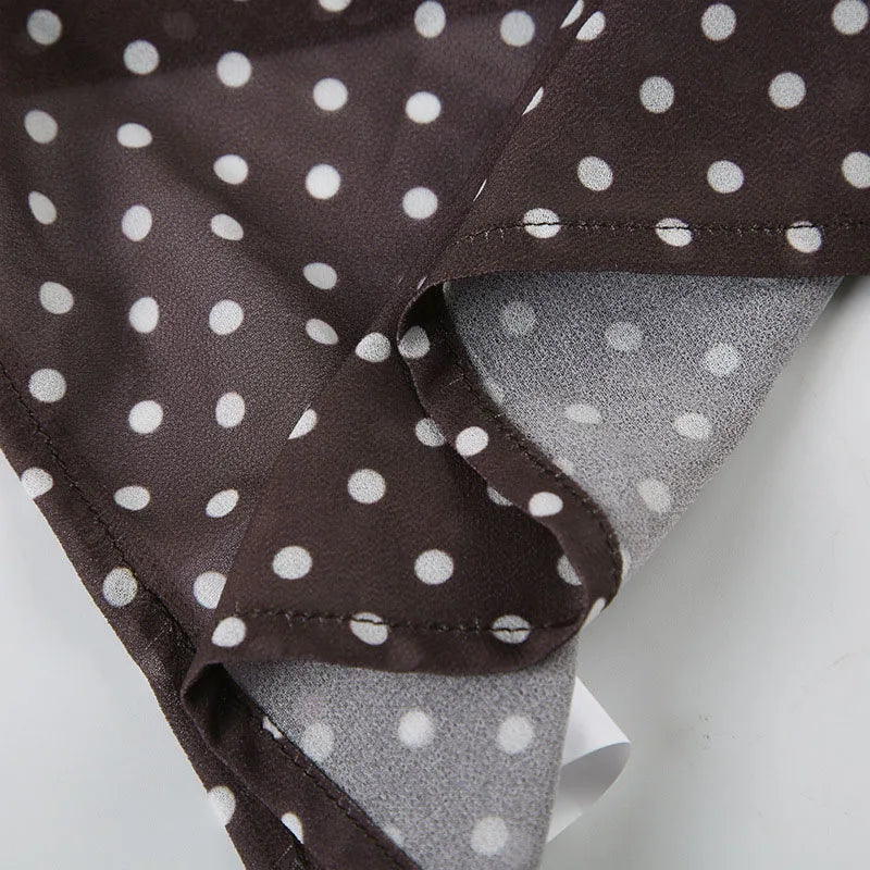 Polka Dot Spaghetti Strap Camisole Top
