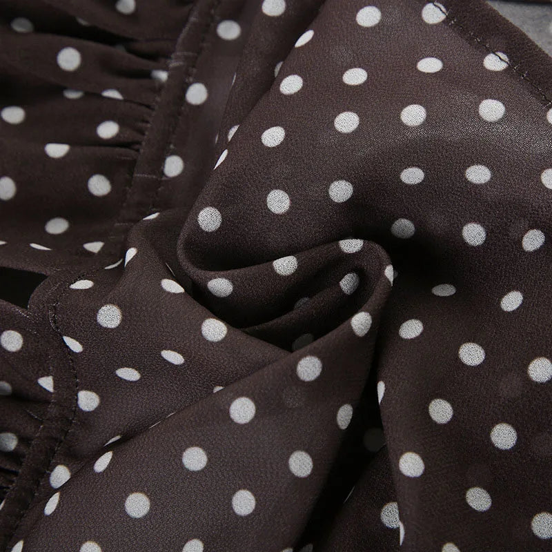 Polka Dot Spaghetti Strap Camisole Top
