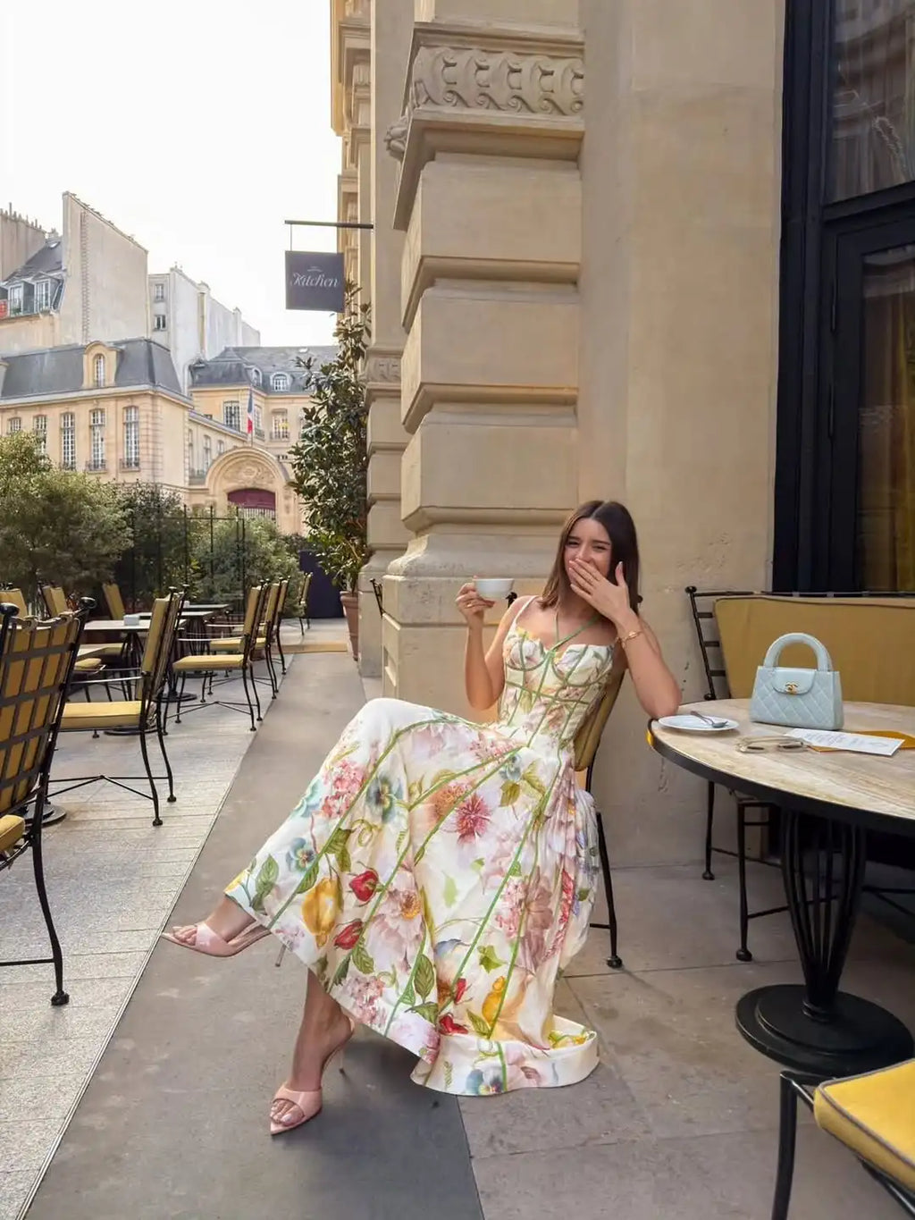 Floral Halter Maxi Dress