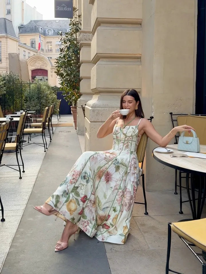 Floral Halter Maxi Dress