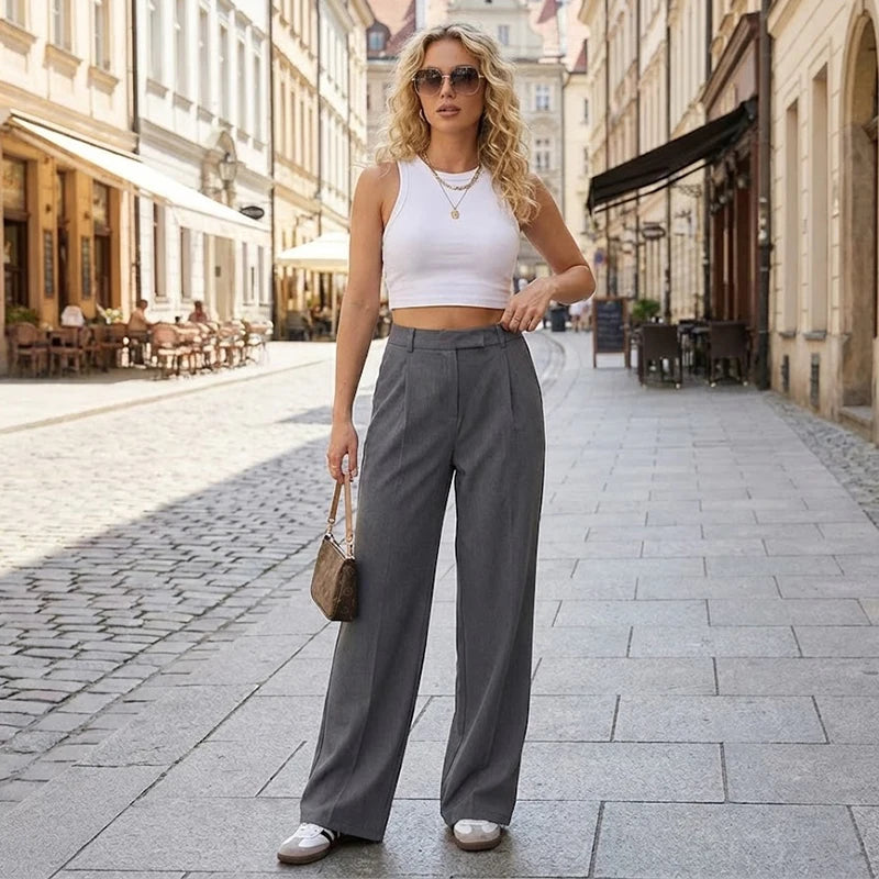 Classic High Waisted Trousers
