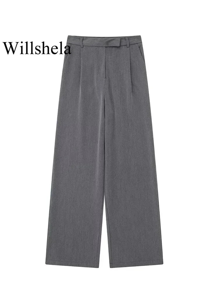 Classic High Waisted Trousers